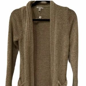 Un1Deux2Trois3 Tan Knit Cardigan Sweater 38/40